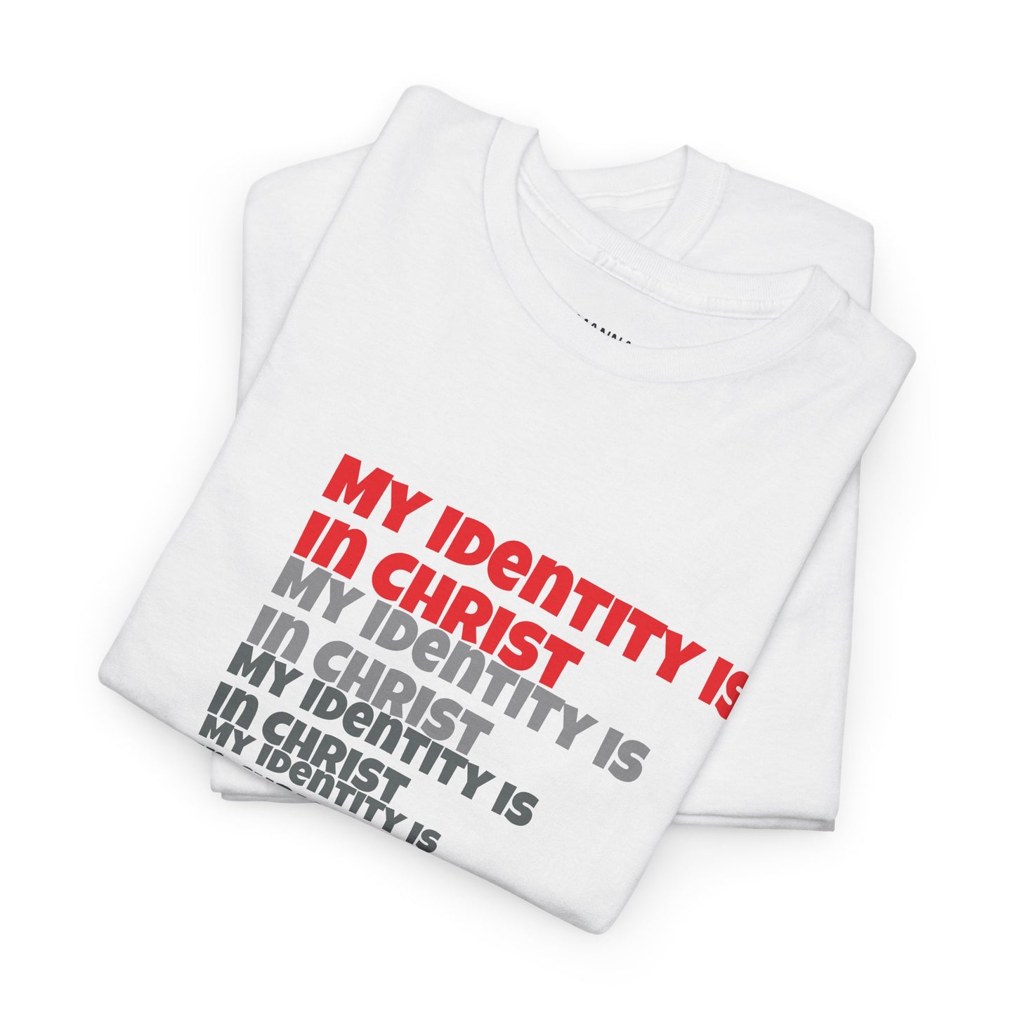 CREWNECK T-SHIRT UNISEX IDENTITY IN CHRIST