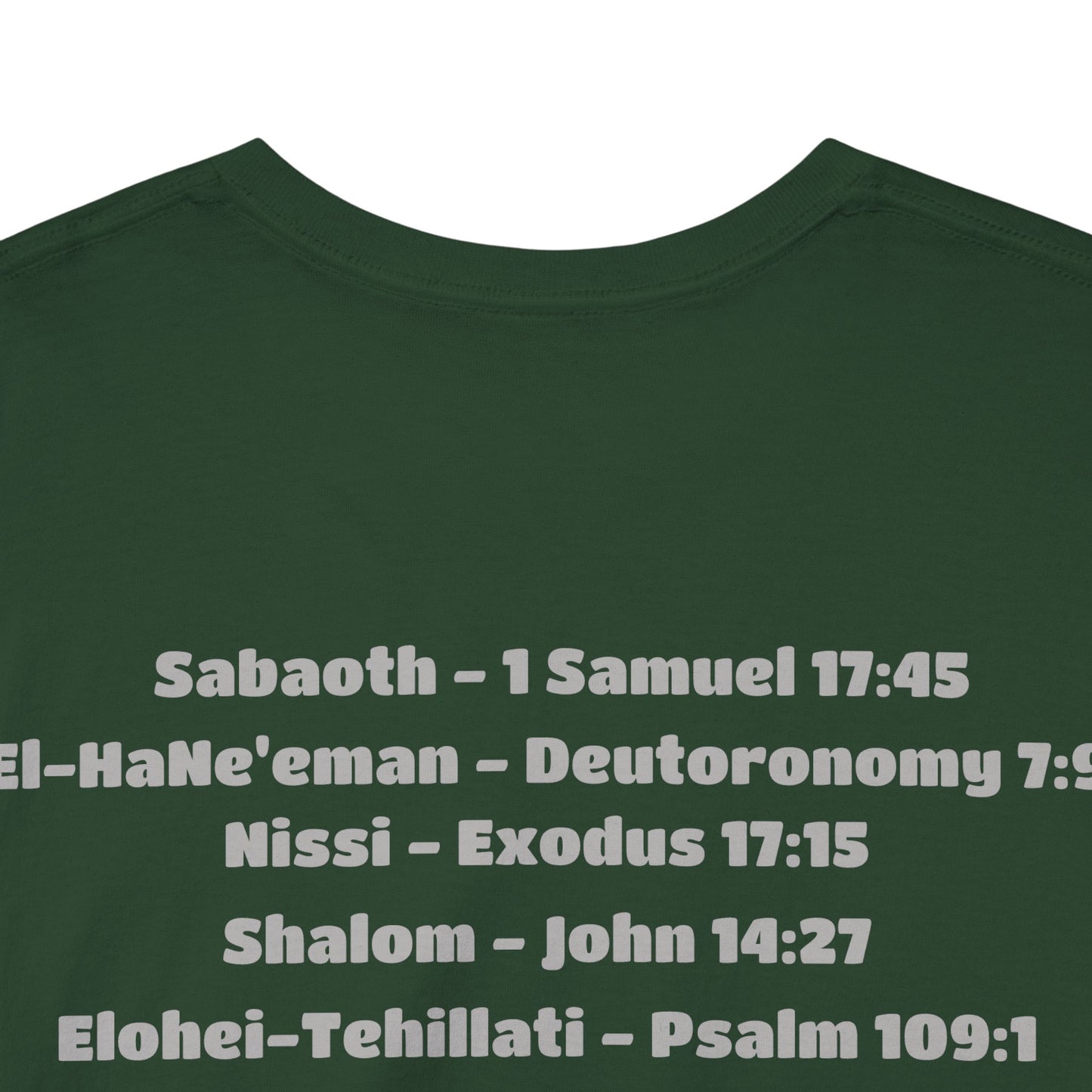 UNISEX CREWNECK T-SHIRT YAHWEH AND 14 MOST KNOWN NAMES OF GOD