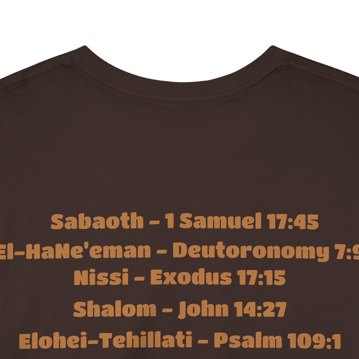 UNISEX CREWNECK T-SHIRT YAHWEH AND 14 MOST KNOWN NAMES OF GOD