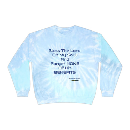 PREMIUM COTTON UNISEX TIE-DYE SWEATSHIRT BLESS THE LORD