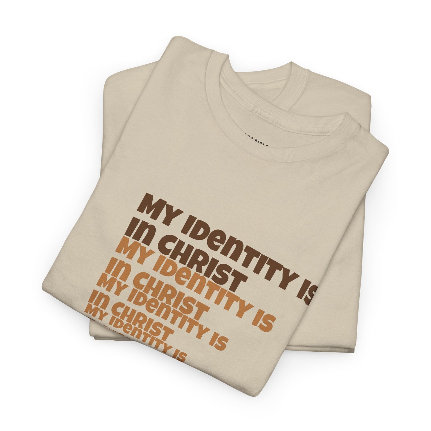 CREWNECK T-SHIRT UNISEX IDENTITY IN CHRIST