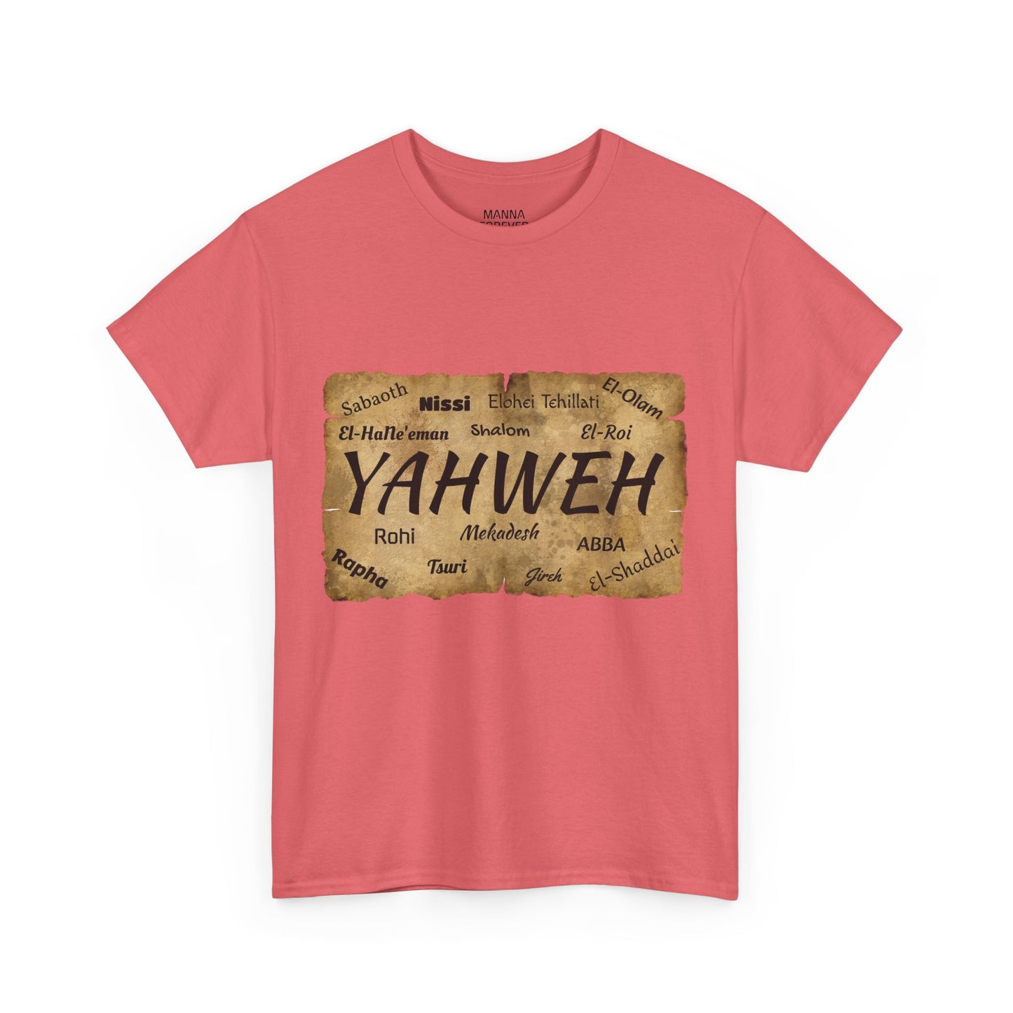 UNISEX CREWNECK T-SHIRT YAHWEH AND 14 MOST KNOWN NAMES OF GOD