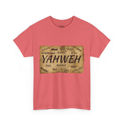 UNISEX CREWNECK T-SHIRT YAHWEH AND 14 MOST KNOWN NAMES OF GOD