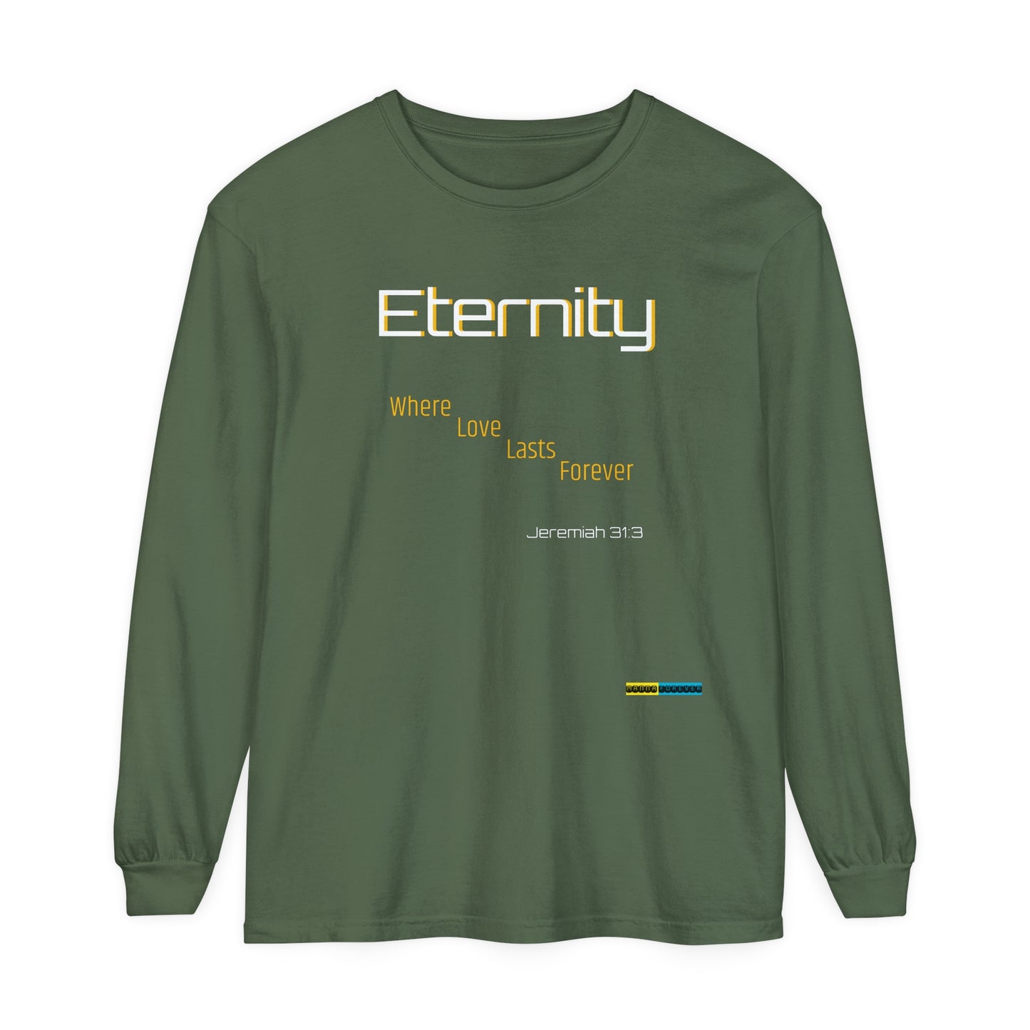 UNISEX GARMEN-DYED LONG SLEEVE SOFT T-SHIRT JEREMIAH 31:3