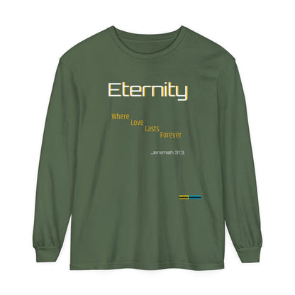 UNISEX GARMEN-DYED LONG SLEEVE SOFT T-SHIRT JEREMIAH 31:3