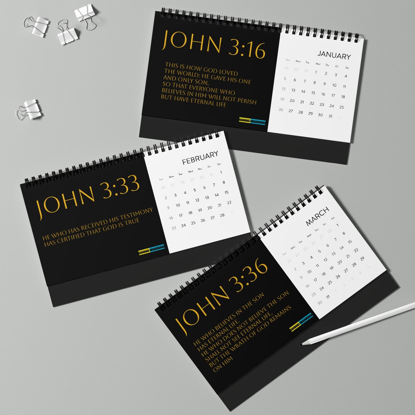 DESKTOP CALENDAR 2025 EDITION GRID PATH TO SALVATION