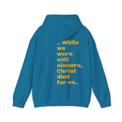 UNISEX SOFT PULLOVER HOODIE ROMANS 5:8