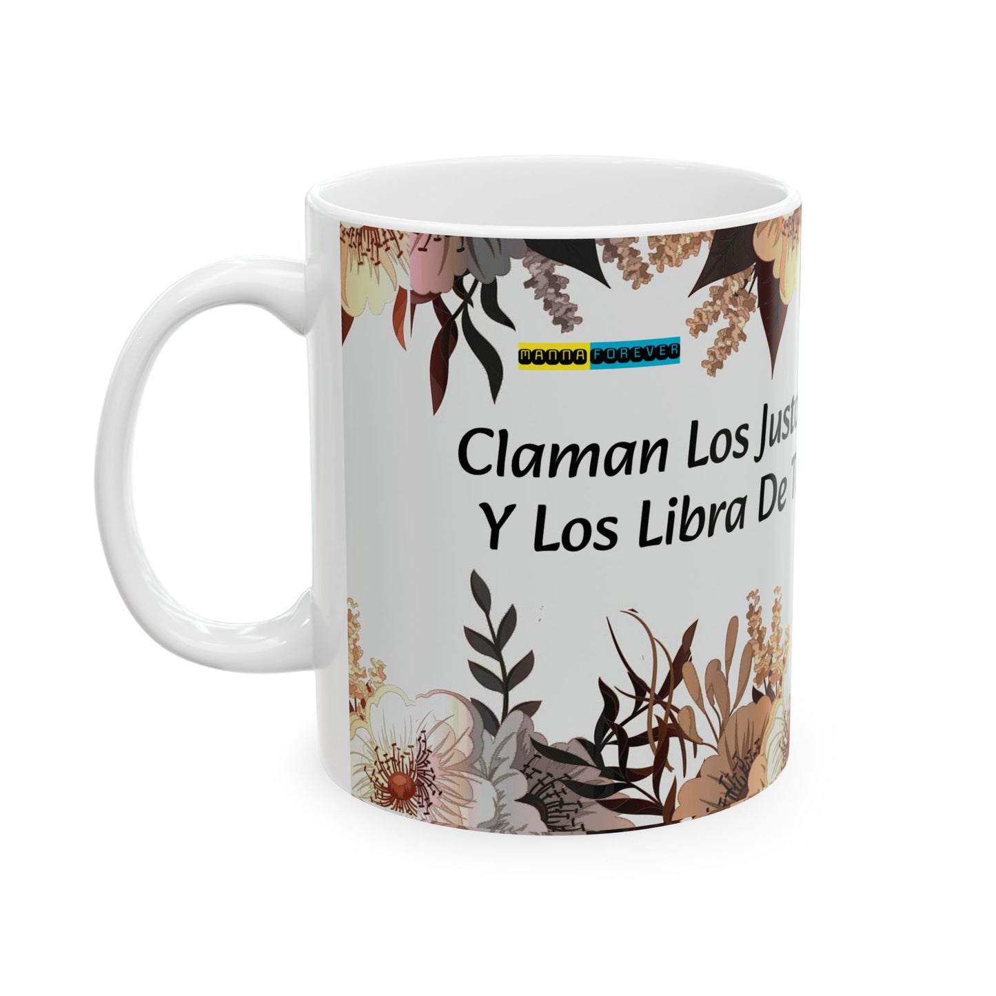 TAZA DE CERÁMICA DURABLE 11 oz Y 15 oz CON CITA BÍBLICA SALMOS 34:17