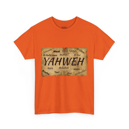 UNISEX CREWNECK T-SHIRT YAHWEH AND 14 MOST KNOWN NAMES OF GOD