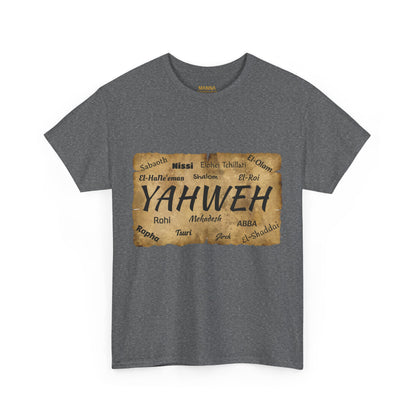 UNISEX CREWNECK T-SHIRT YAHWEH AND 14 MOST KNOWN NAMES OF GOD