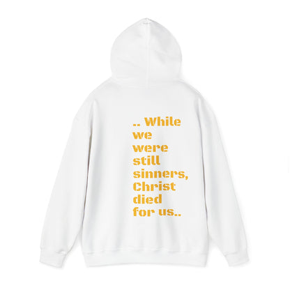 UNISEX SOFT PULLOVER HOODIE ROMANS 5:8