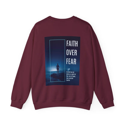 UNISEX CREWNECK SWEATSHIRT 2 TIMOTHY 1:7 FAITH OVER FEAR