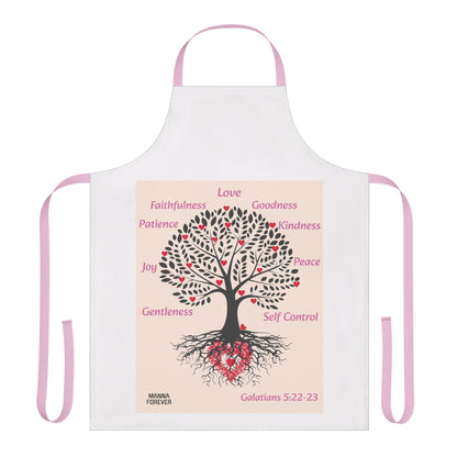 UNISEX TWO TONE APRON FRUITS OF THE SPIRIT GALATIANS 5:22-23