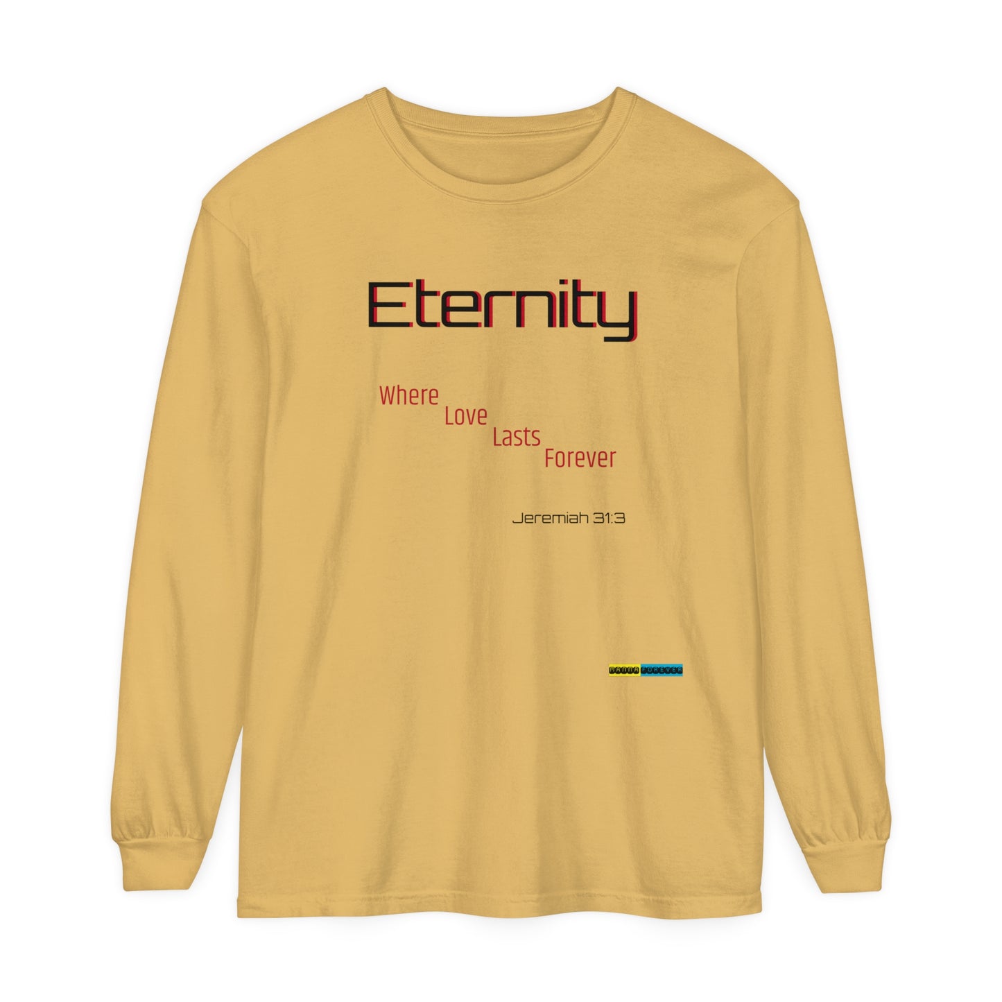 UNISEX GARMEN-DYED LONG SLEEVE SOFT T-SHIRT JEREMIAH 31:3