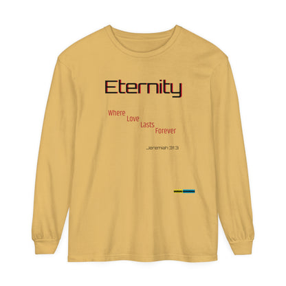 UNISEX GARMEN-DYED LONG SLEEVE SOFT T-SHIRT JEREMIAH 31:3