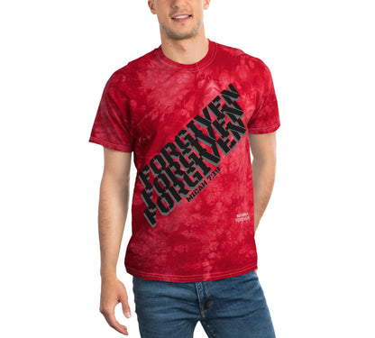 TIE-DYE UNISEX CREWNECK T-SHIRT FORGIVEN MICAH 7:19