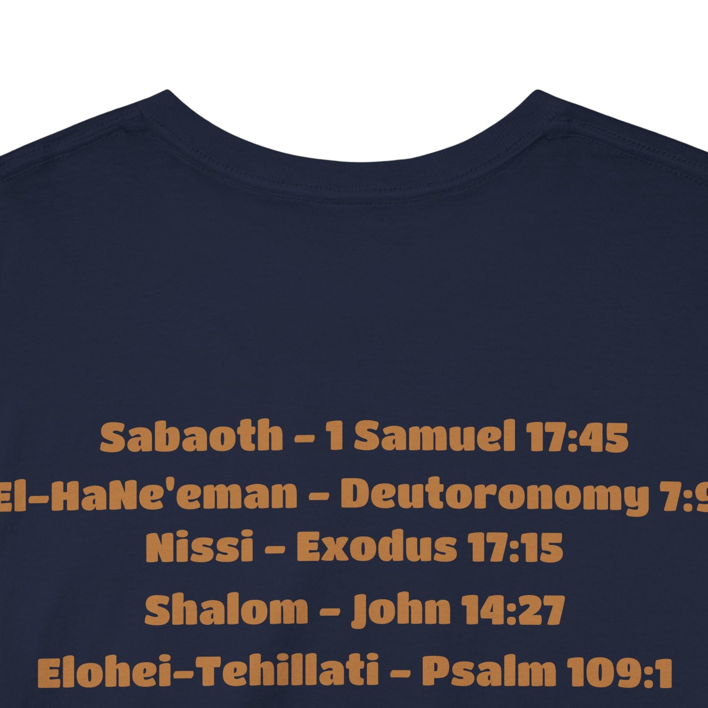 UNISEX CREWNECK T-SHIRT YAHWEH AND 14 MOST KNOWN NAMES OF GOD