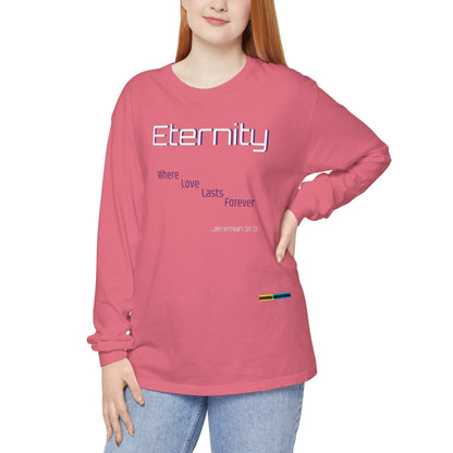 UNISEX GARMEN-DYED LONG SLEEVE SOFT T-SHIRT JEREMIAH 31:3