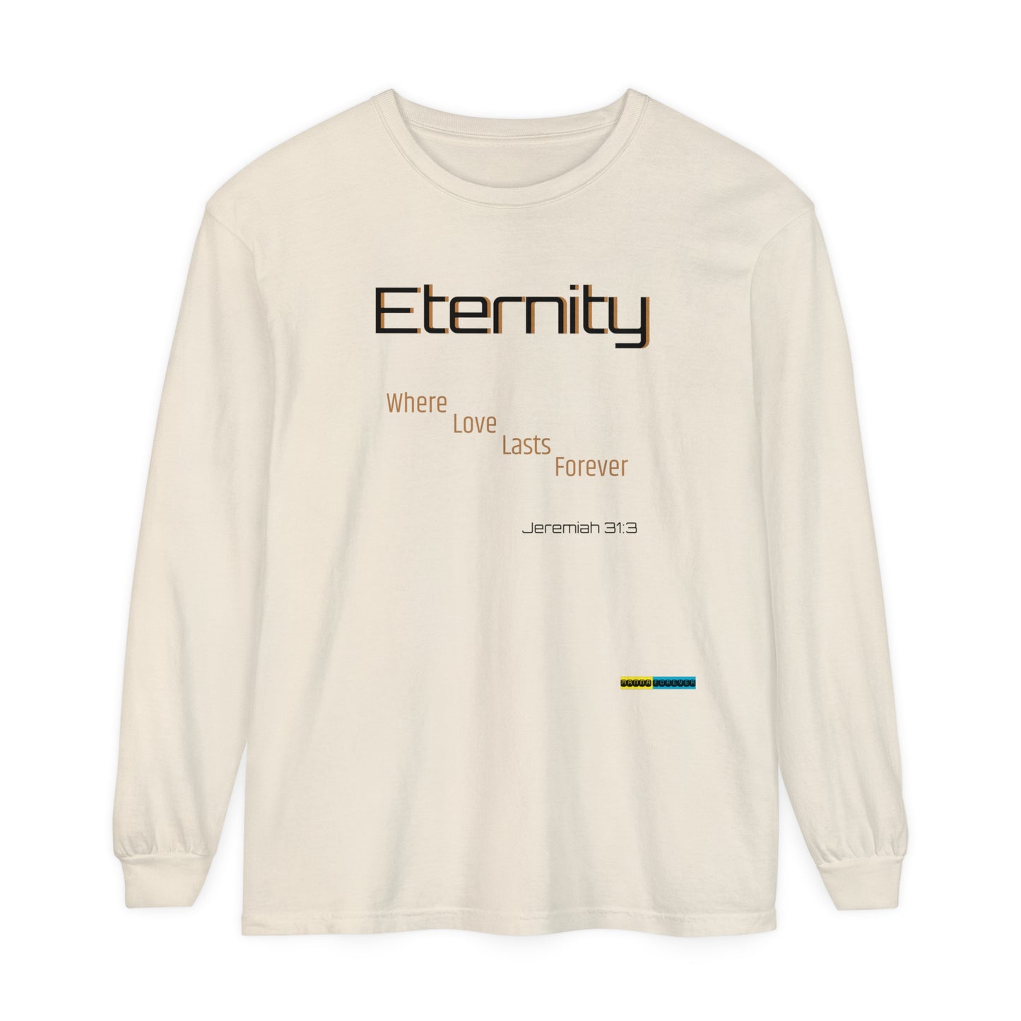 UNISEX GARMEN-DYED LONG SLEEVE SOFT T-SHIRT JEREMIAH 31:3