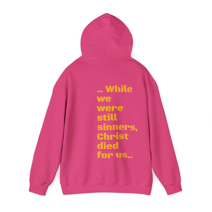 UNISEX SOFT PULLOVER HOODIE ROMANS 5:8