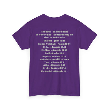 UNISEX CREWNECK T-SHIRT YAHWEH AND 14 MOST KNOWN NAMES OF GOD