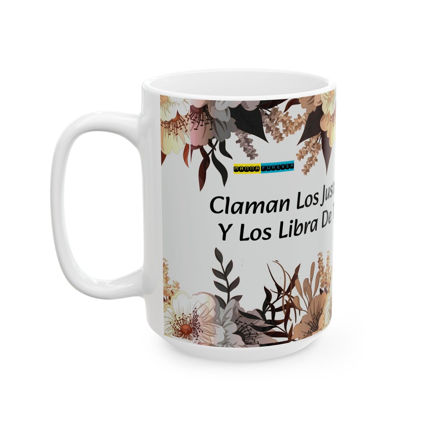 TAZA DE CERÁMICA DURABLE 11 oz Y 15 oz CON CITA BÍBLICA SALMOS 34:17