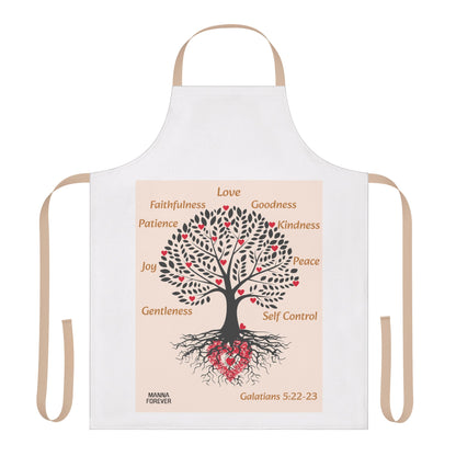 UNISEX TWO TONE APRON FRUITS OF THE SPIRIT GALATIANS 5:22-23