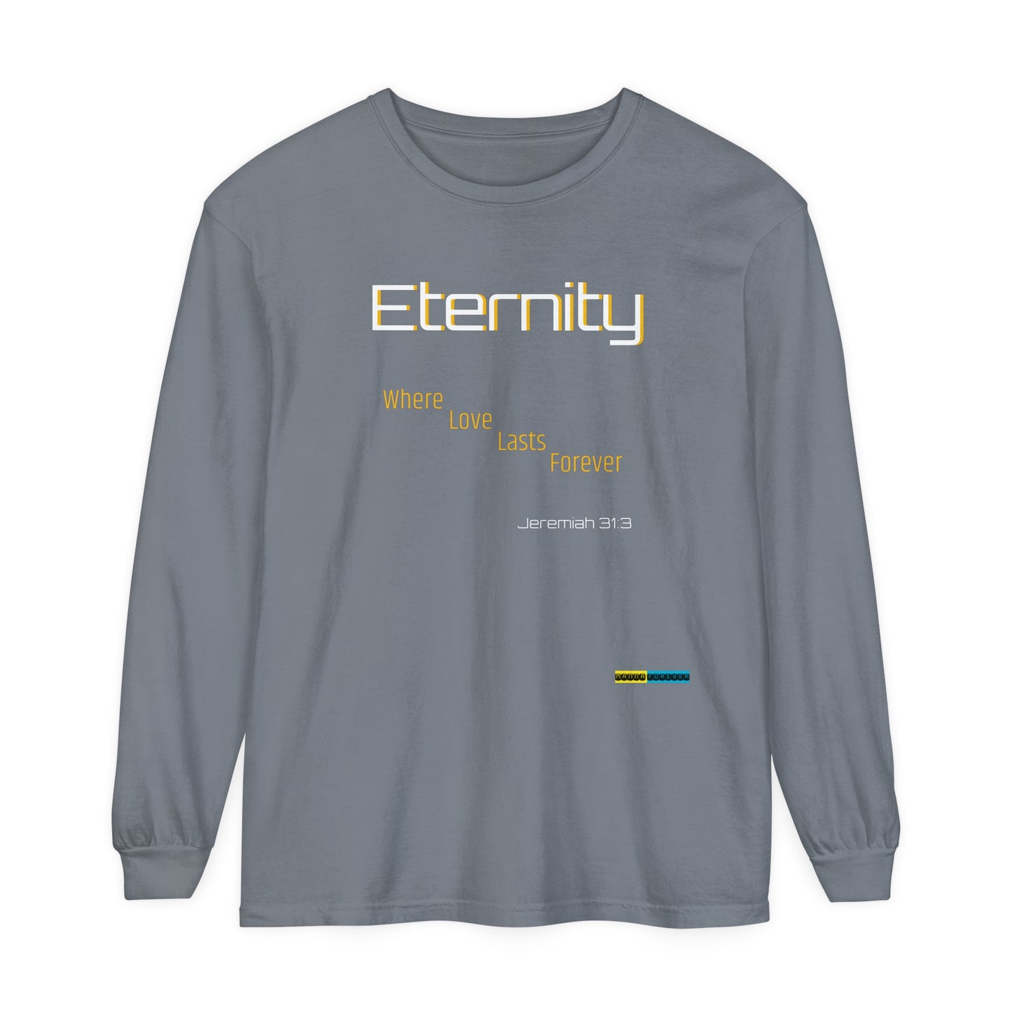 UNISEX GARMEN-DYED LONG SLEEVE SOFT T-SHIRT JEREMIAH 31:3