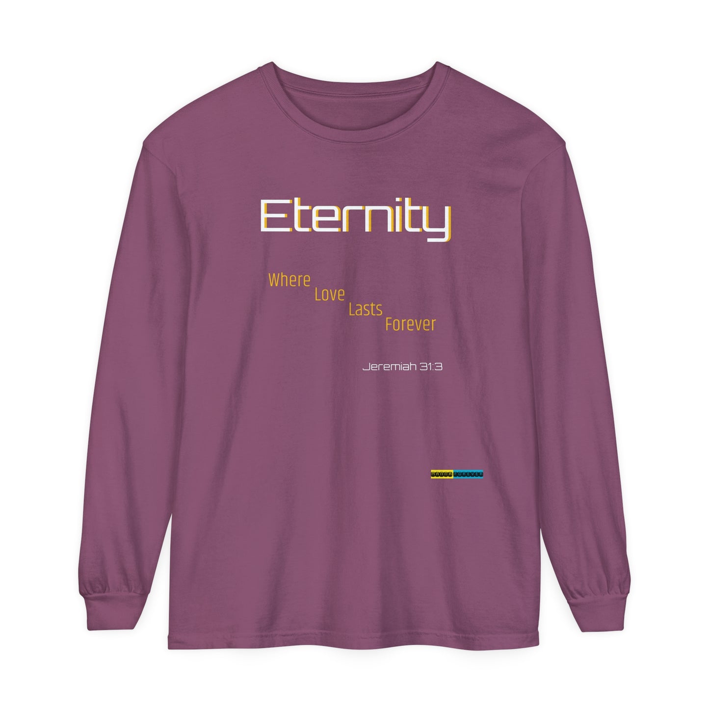 UNISEX GARMEN-DYED LONG SLEEVE SOFT T-SHIRT JEREMIAH 31:3