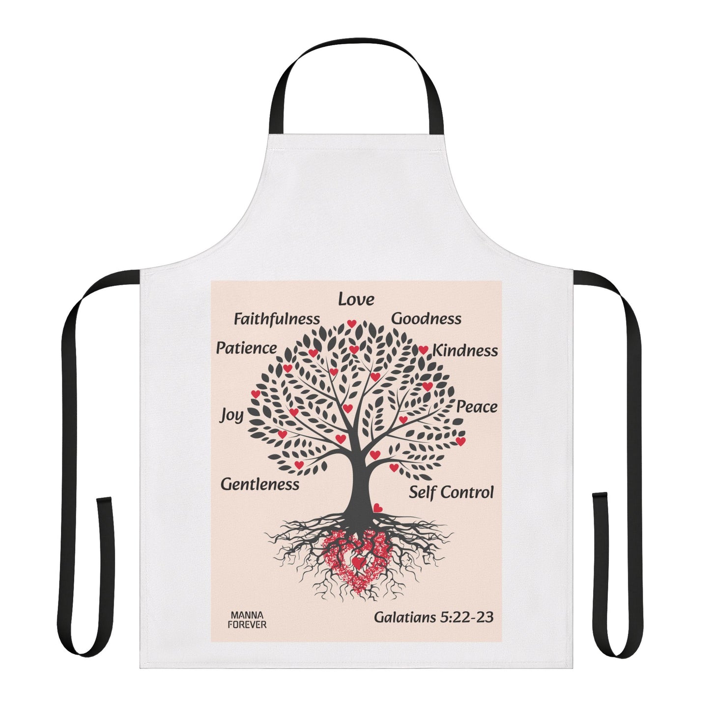 UNISEX TWO TONE APRON FRUITS OF THE SPIRIT GALATIANS 5:22-23