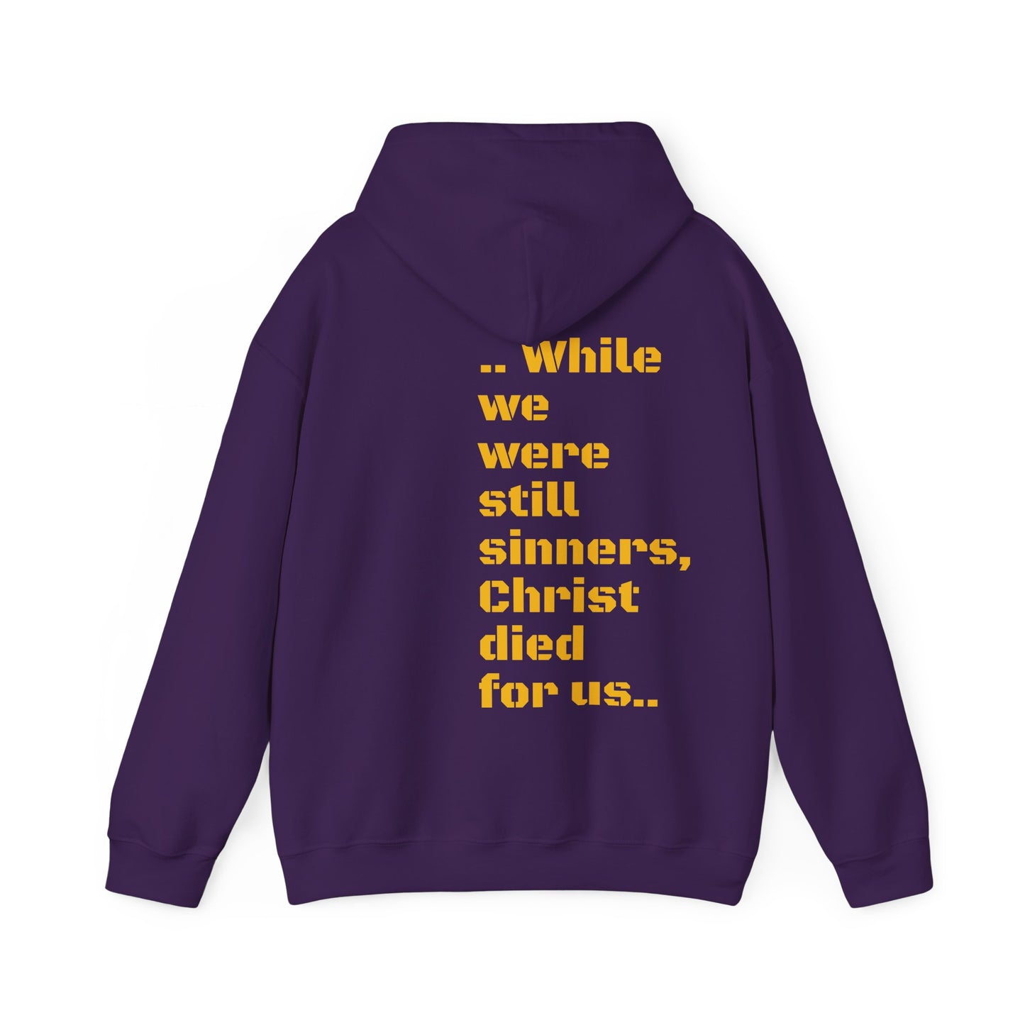 UNISEX SOFT PULLOVER HOODIE ROMANS 5:8