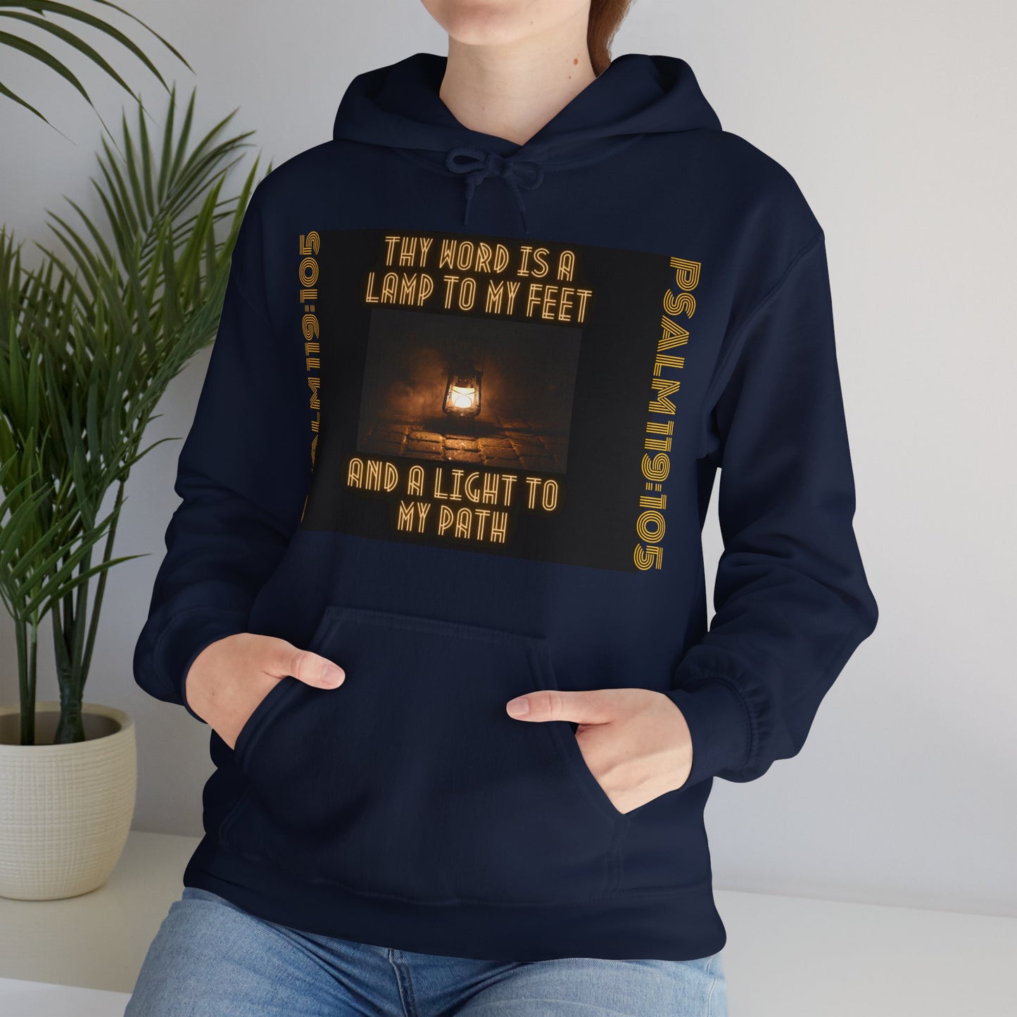 UNISEX SOFT PULLOVER HOODIE THY WORD IS A LAMP PSALM 119:105