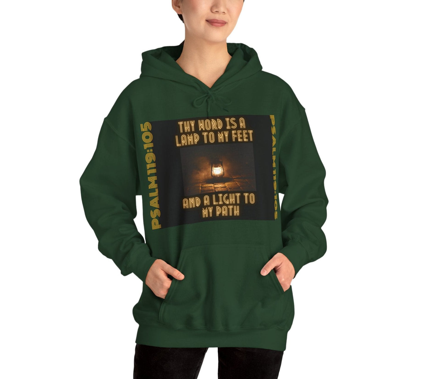 UNISEX SOFT PULLOVER HOODIE THY WORD IS A LAMP PSALM 119:105