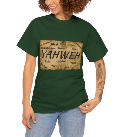 UNISEX CREWNECK T-SHIRT YAHWEH AND 14 MOST KNOWN NAMES OF GOD