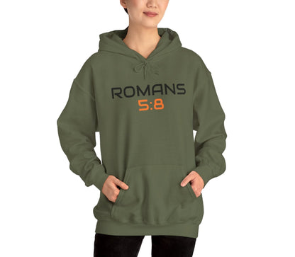 UNISEX SOFT PULLOVER HOODIE ROMANS 5:8