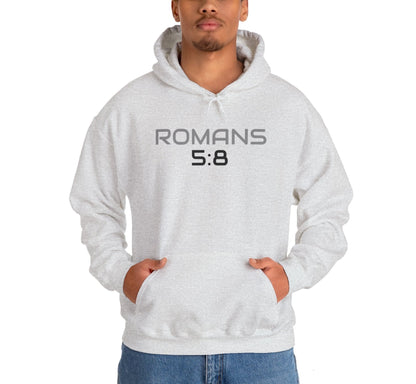 UNISEX SOFT PULLOVER HOODIE ROMANS 5:8