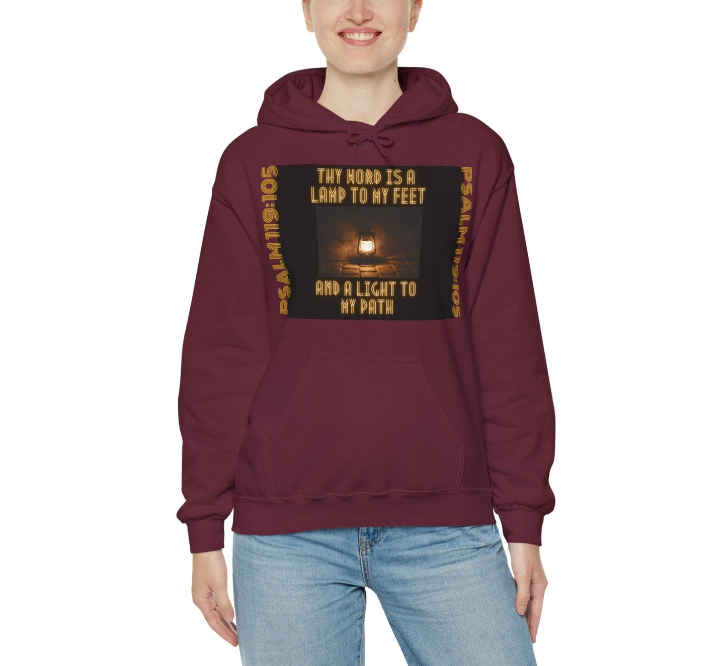 UNISEX SOFT PULLOVER HOODIE THY WORD IS A LAMP PSALM 119:105